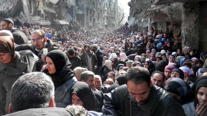  بالصور| الثورة السورية تسبب مأساة للفلسطينيين في مخيم اليرموك 