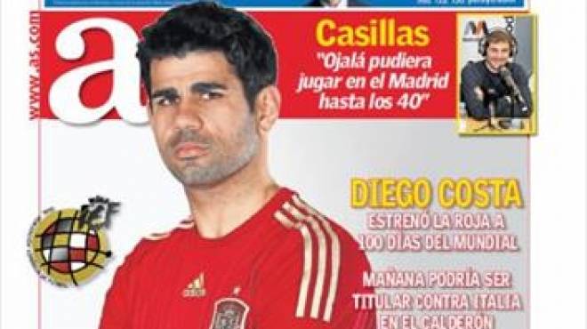 بالصور| إحتفاء اسباني بإنضمام دييجو كوستا لصفوف المنتخب