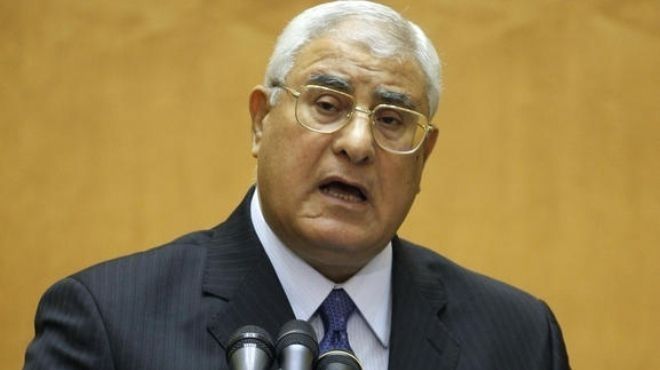  منصور يلقي كلمة مصر في الجلسة المسائية للقمة العربية 