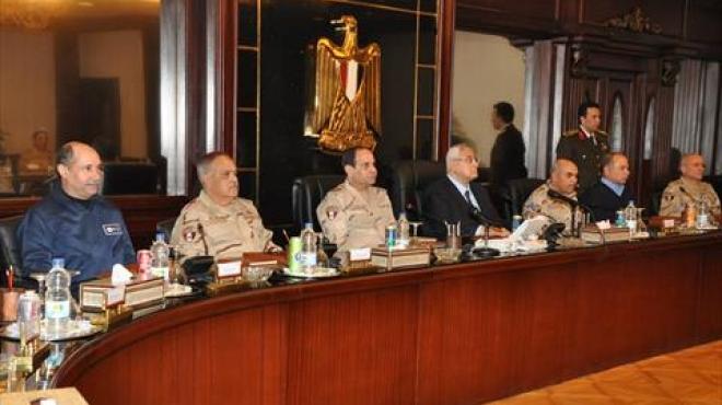 المتحدث العسكري ينشر صور اجتماع المجلس الأعلى للقوات المسلحة بحضور رئيس الجمهورية