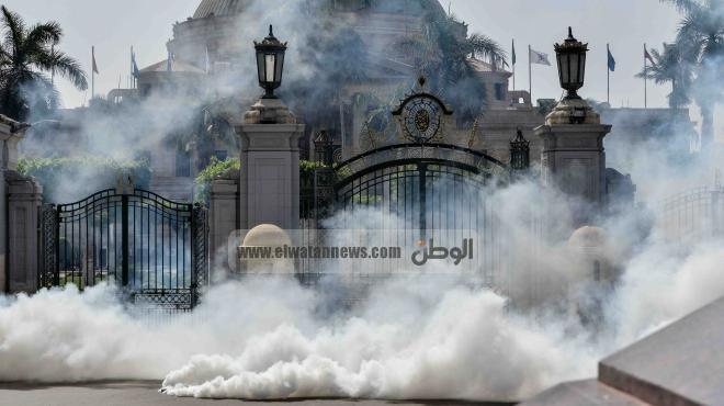 القبض على طالب إخوانى حاول حرق غرفة أمنية أمام جامعة القاهرة 