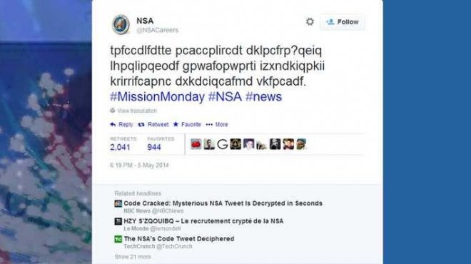 القراصنة يكشفون سر التغريدات المشفرة على حساب وكالة الأمن القومي الأمريكية