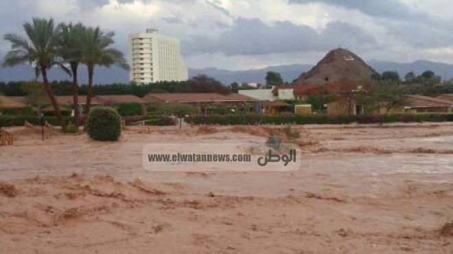 محافظة جنوب سيناء: لا مفقودين في سيول طابا وجميع العالقين تم إنزالهم
