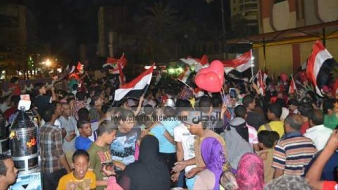  ميادين الإسكندرية تستعد لاستقبال المتظاهرين للاحتفال بفوز السيسي 
