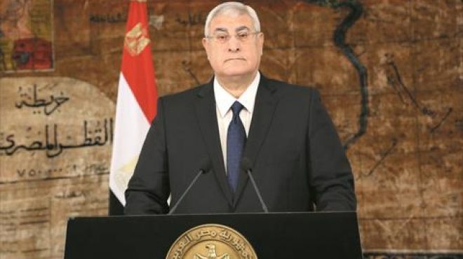 عدلي منصور يغادر القاهرة متجها إلى المجر في زيارة تستغرق أيام