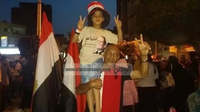  بالصور| بدء توافد أهالي الإسماعيلية على ميدان الممر للاحتفال بتنصيب الرئيس 