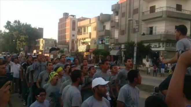 قوات الأمن تطلق الخرطوش لفض مسيرة الإخوان بحلوان