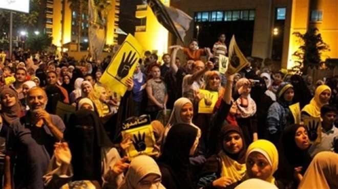 مسيرة إخوانية للتنديد بالأحكام الصادرة ضد أعضاء الجماعة بدمياط