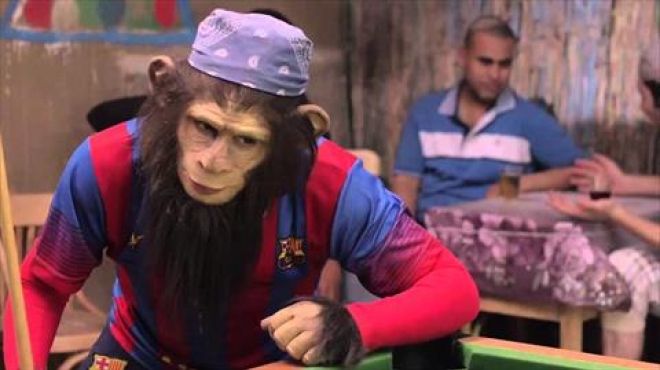 أحمد حلمى يظهر بشخصيته الحقيقية مع القرد «ميسى»