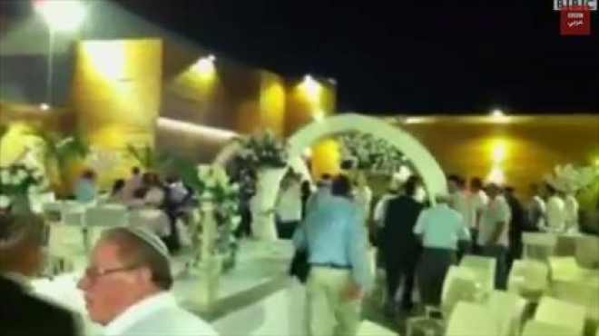  بالفيديو| رعب في حفل زفاف إسرائيلي بسبب صواريخ 