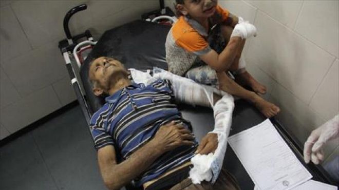  بالصور| مصابو وشهداء فلسطين إثر القصف الإسرائيلي على غزة