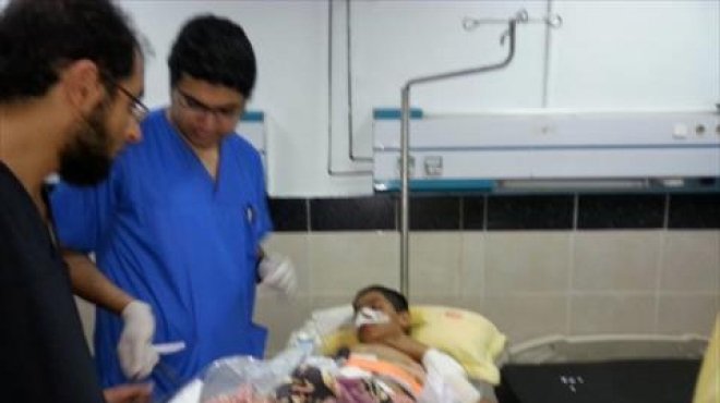وفد كويتى يزور الجرحى الفلسطينين بمستشفى العريش