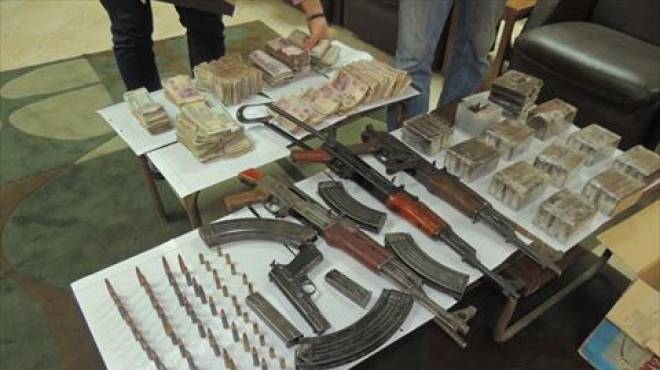  ضبط 14 قطعة سلاح و15 قضية مخدرات فى حملة لأمن بنى سويف