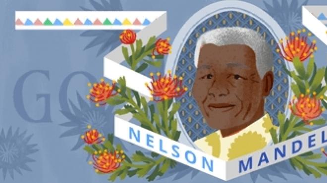بالصور| جوجل يحتفل بذكرى ميلاد الزعيم الإفريقي نيلسون مانديلا