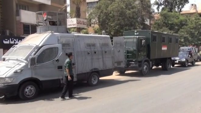 تبادل لإطلاق النار بين قوات تأمين قسم الفيوم ومجهولان يستقلان دراجة بخارية