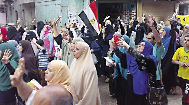 حبس 6 من عناصر الإخوان 15 يوما بتهمة التظاهر بدون ترخيص بدمياط