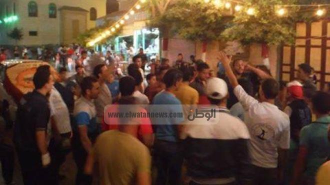 مسيرة للإخوان بالبصارطة في دمياط تتصدرها عناصر ملثمة