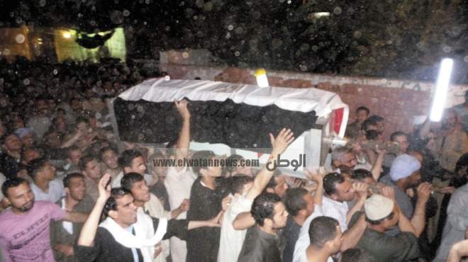 وصول جثمان أحد شهداء العريش لمسقط رأسه بكفر الشيخ
