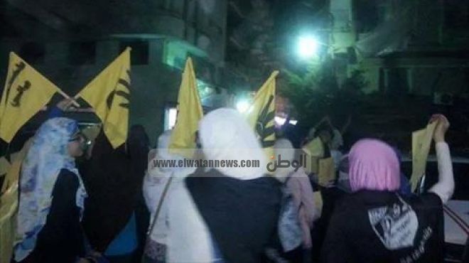 مسيرة للإرهابية بدمياط الجديدة للمطالبة بالإفراج عن المحتجزين
