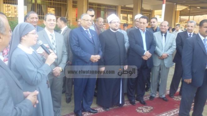 بالصور| وزير الأقاف ومحافظ بني سويف يشهدان انطلاق العام الدراسي الجديد 
