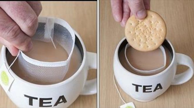 بالصور| Cookie Catcher أداة جديدة لعشاق تناول الشاي مع البسكويت