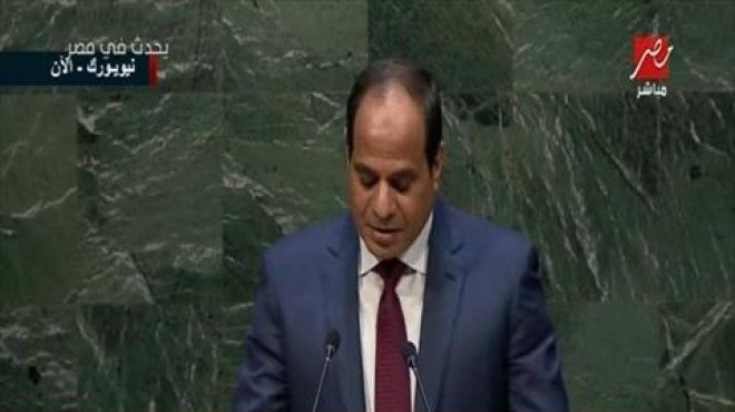 السيسي أمام الأمم المتحدة: أشكر آلاف المصريين في مصر وأمريكا