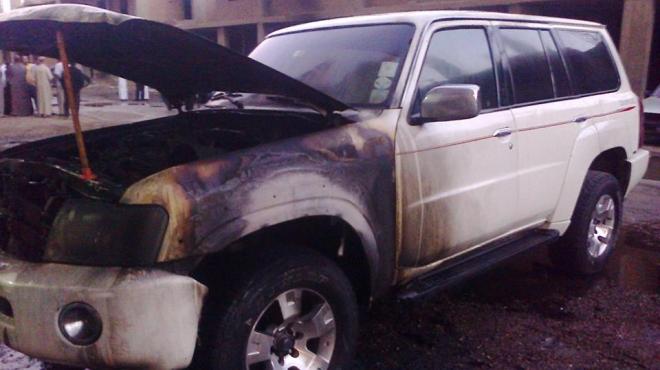 مجهولون يشعلون النيران في سيارتين للقنصلية السعودية بالسويس
