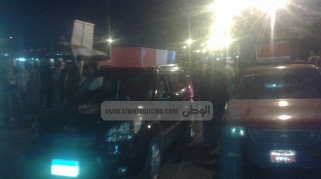 تشييع جنازة أمين الشرطة ضحية طريق بورسعيد من مسقط رأسه بالمنوفية