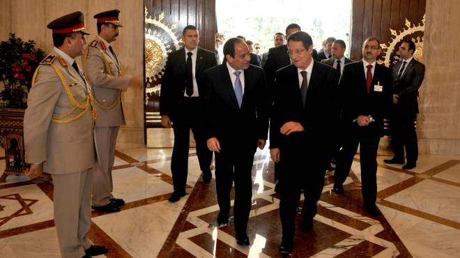 السيسي: نتطلع لتعزيز التعاون بين مصر وقبرص في مجال الطاقة