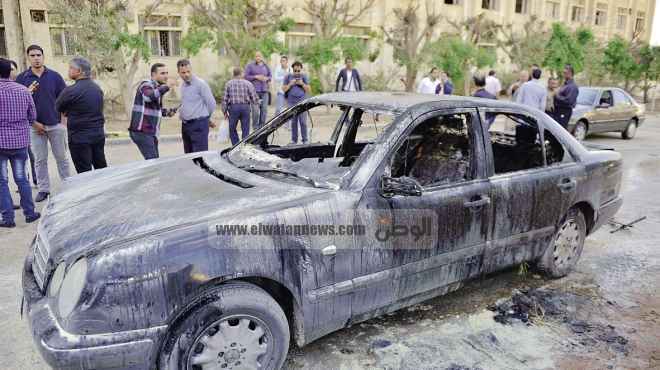 تجديد حبس 5 طلاب من الإخوان بدمياط 15 يوما بتهمة حرق سيارة ضابط شرطة