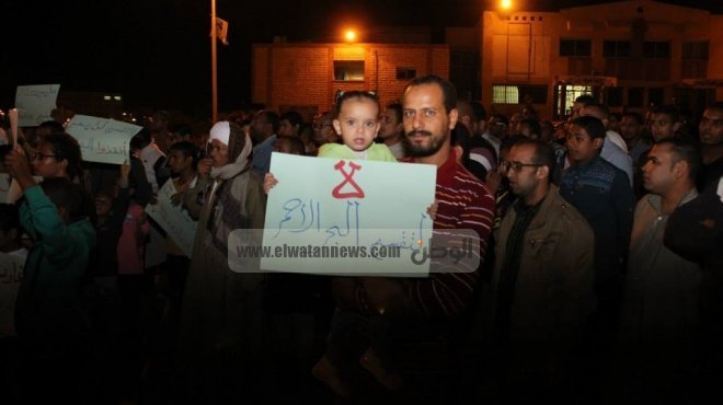 بالصور| مظاهرات واحتجاجات بالبحر الأحمر رفضا لتقسيم المحافظة