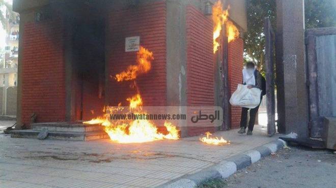 نائب محافظ الجيزة: الحريق اندلع في مبنى الحي بعد مسيرة الإخوان