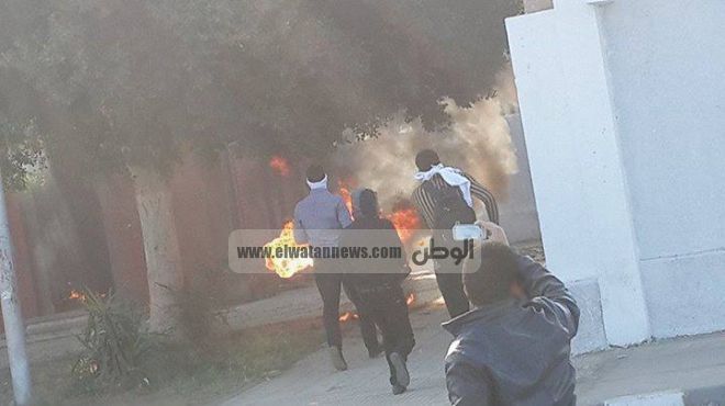 عاجل| مسيرة إخوانية تشعل النيران في مبنى حي الهرم 