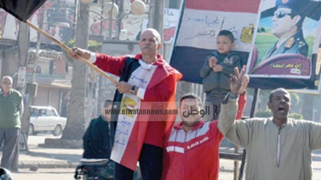 تظاهرات مؤيدة لـ«السيسى» والجيش فى الإسكندرية ودمياط