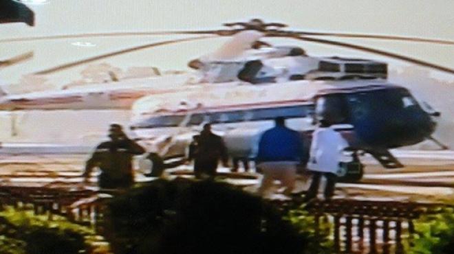 عاجل| طائرة مروحية تستعد لنقل مبارك إلى مقر المحكمة في أكاديمية الشرطة