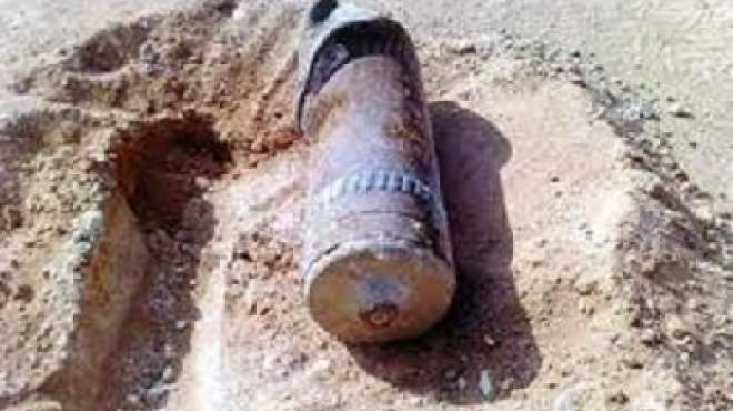 العثور على صاروخ طائرة من مخلفات الحروب بجنوب سيناء 