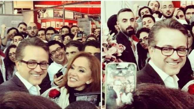 مروان خوري يحتفل مع أحلام مستغانمي بتوقيع 