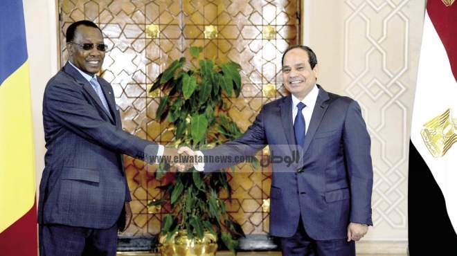 «السيسى» ورئيس تشاد يتفقان على حل سياسى للأزمة الليبية