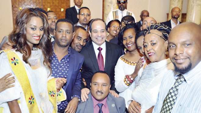 «السيسى» لـ«وفد أديس أبابا»: مستعد لزيارة البرلمان الإثيوبى