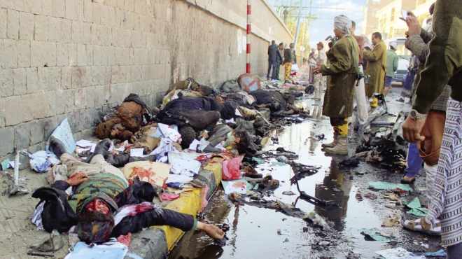 ارتفاع حصيلة ضحايا تفجير أكاديمية الشرطة اليمنية إلى 50