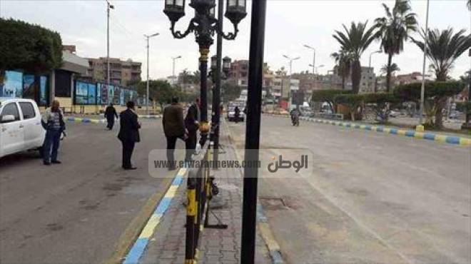 بالصور| إعادة فتح شارع ديوان محافظة الإسماعيلية بعد عام ونصف من إغلاقه