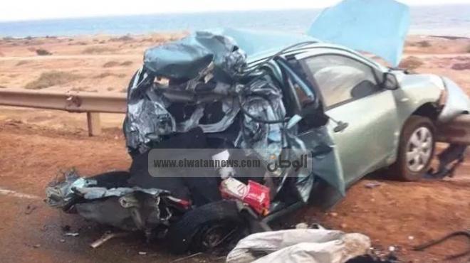 مصرع أسرة كاملة في حادث على الطريق الدولي بكفر الشيخ