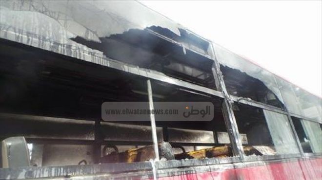 ضبط طالبين متهمين بحرق أتوبيس النقل العام في المطرية