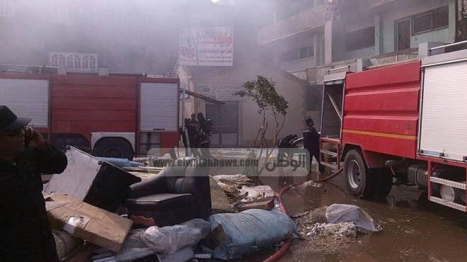 الحماية المدنية: السيطرة على حريق في مستشفي الحسين الجامعي