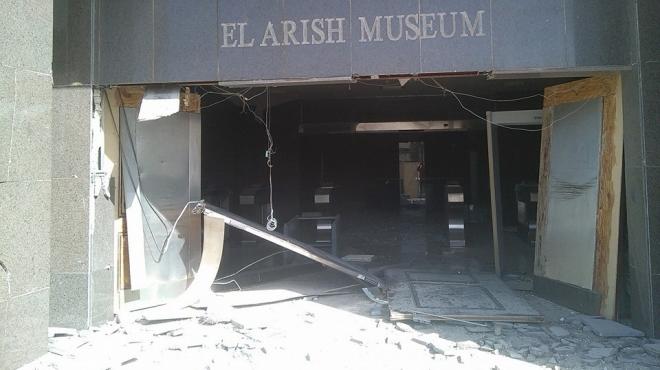 مونيكا حنا تطالب بإخلاء آثار متحف العريش إلى مكان آمن