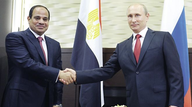 السيسي يستقبل الرئيس الروسي في مطار القاهرة اليوم