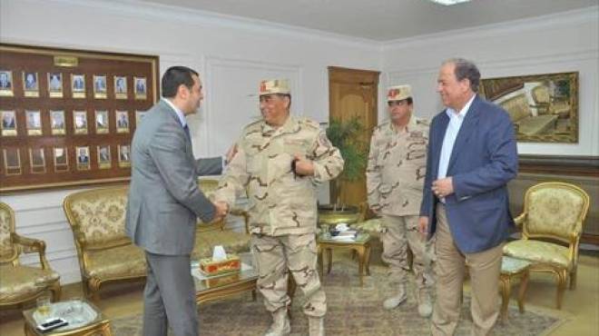 بالصور| محافظ أسيوط يستقبل قائد المنطقة الجنوبية العسكرية