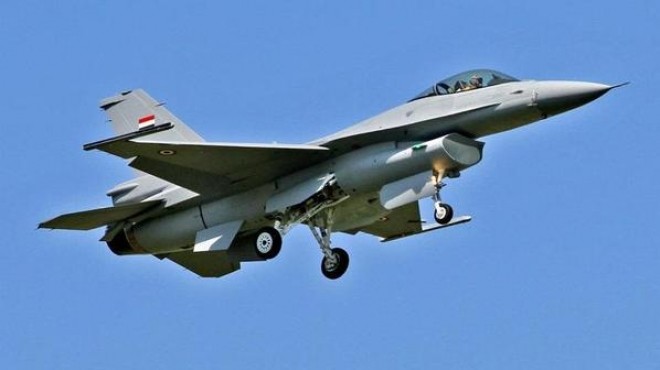 تحليق مكثف لطائرة F16 في سماء الشيخ زويد ورفح