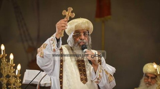 تواضروس يستقبل وفدا من مشايخ القبائل الليبية ومفتي القدس بالكاتدرائية