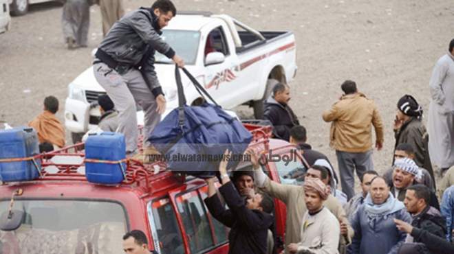 تكدس داخل معبر السلوم ووصول جثمان مصرى إثر حادث سير بإجدابيا